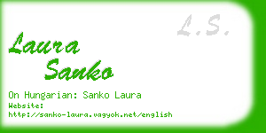 laura sanko business card